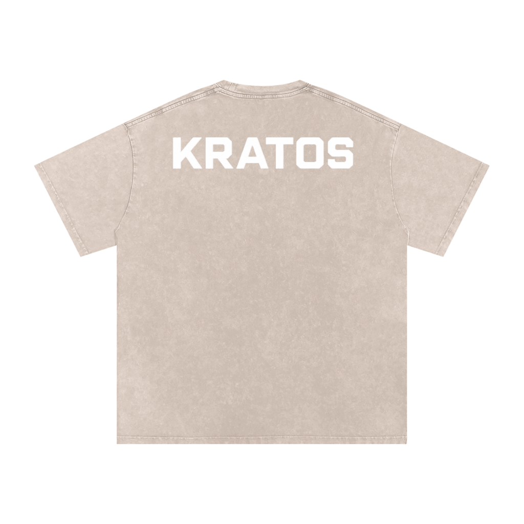 Snow Wash Oversized Tee | KRATOS