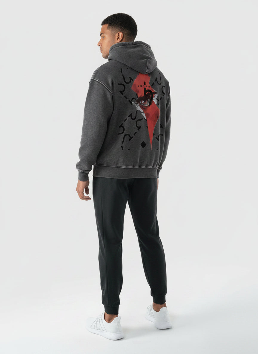 Men's Kratos Snow Wash Fleece Oversize Hoodie