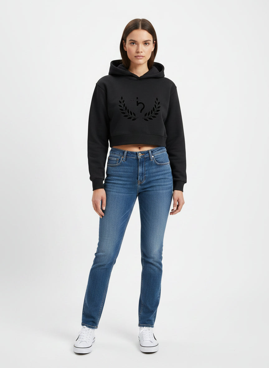 Women's Essential Cropped Hoodie