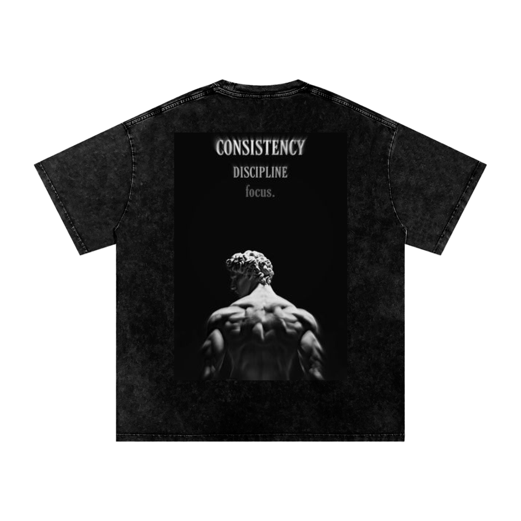 Snow Washed Oversized Cotton T-Shirt