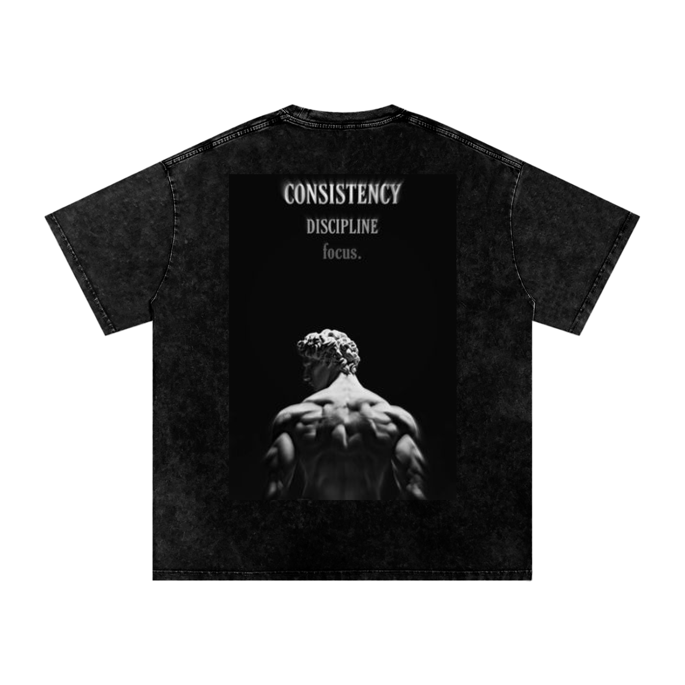 Snow Washed Oversized Cotton T-Shirt