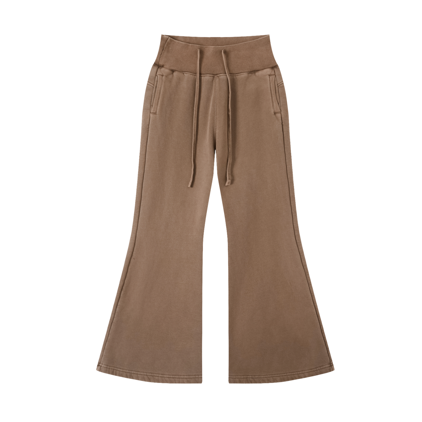 Women's Vintage Washed Flared Fleece Pants