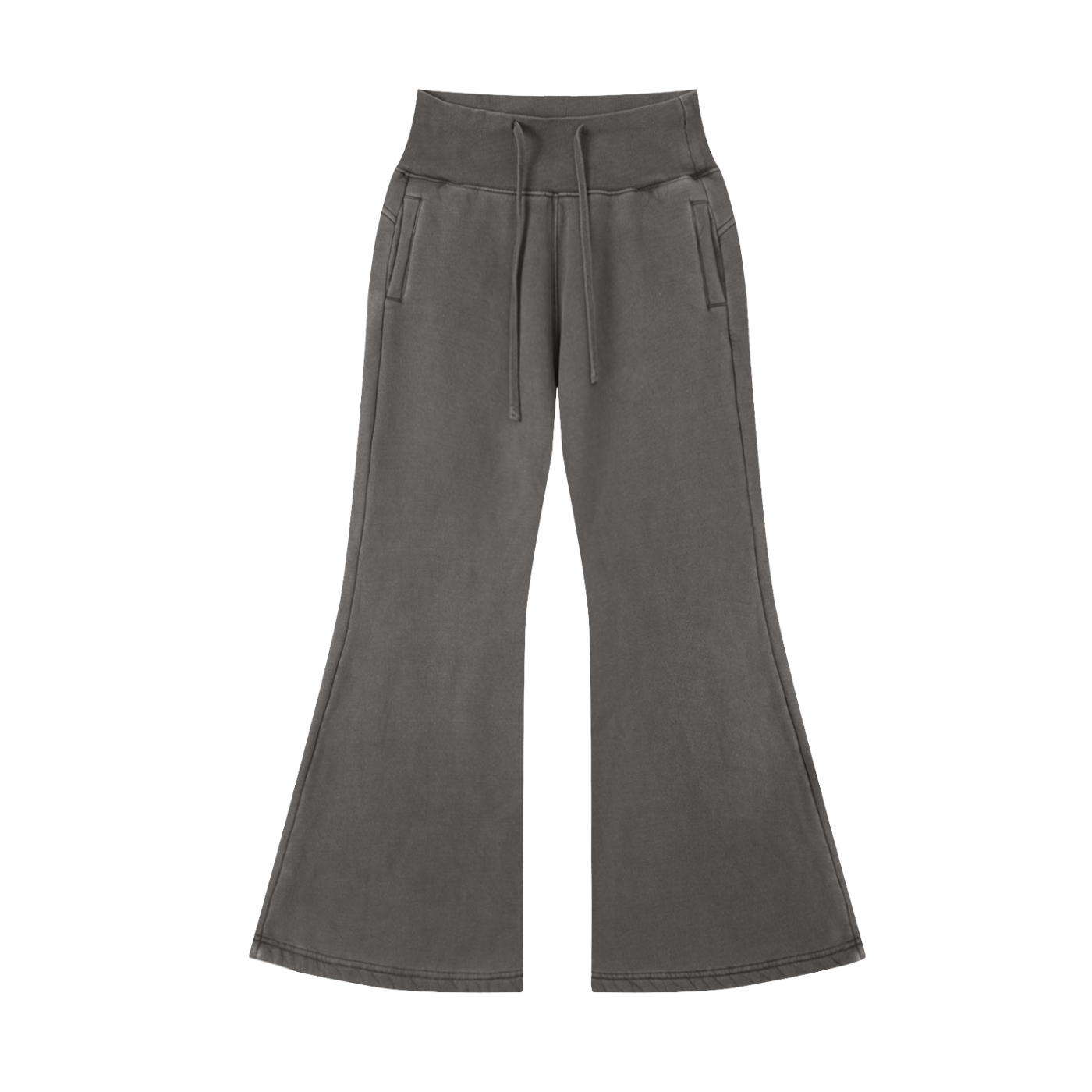 Women's Vintage Washed Flared Fleece Pants