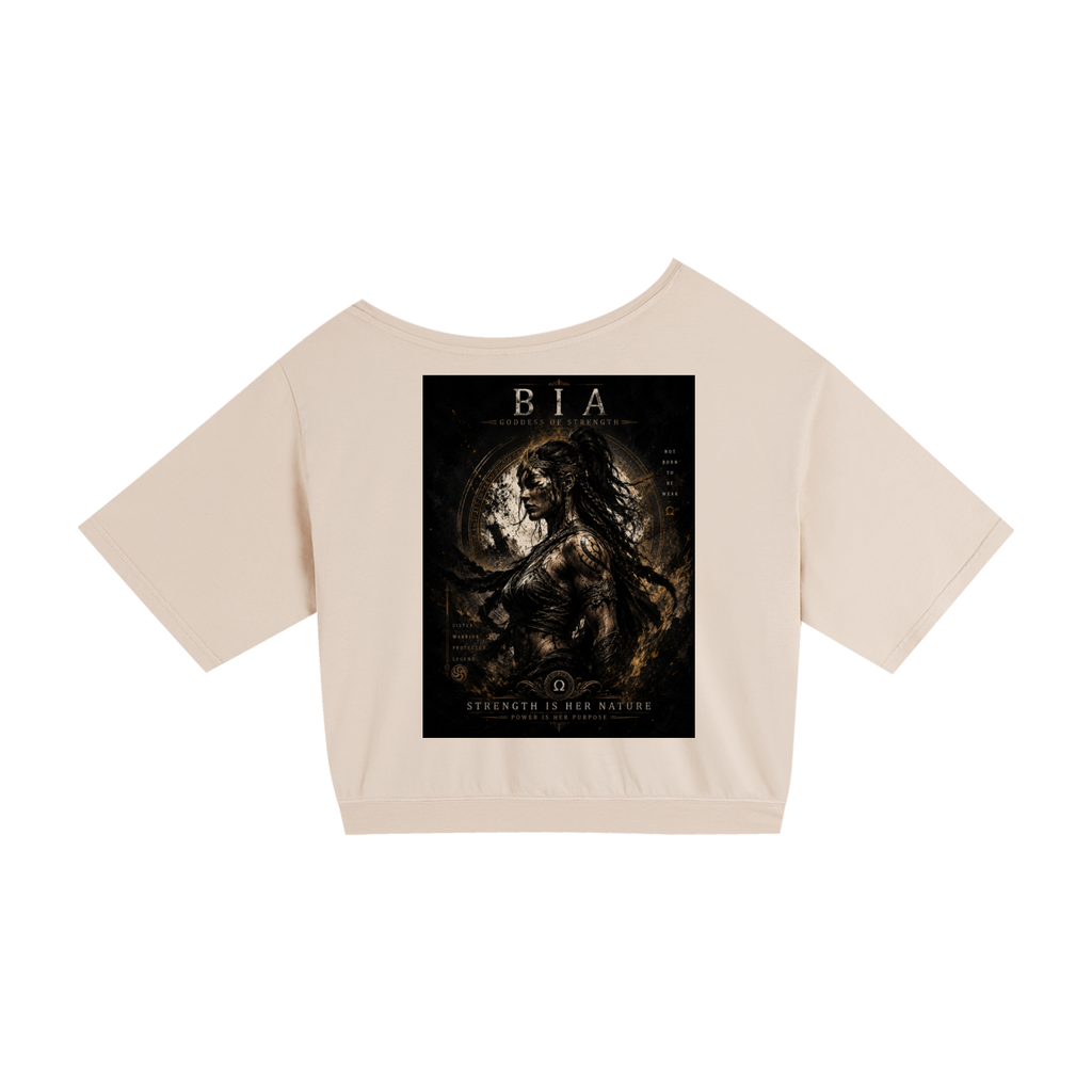 Asymmetric Shoulder Oversized Cotton T-Shirt