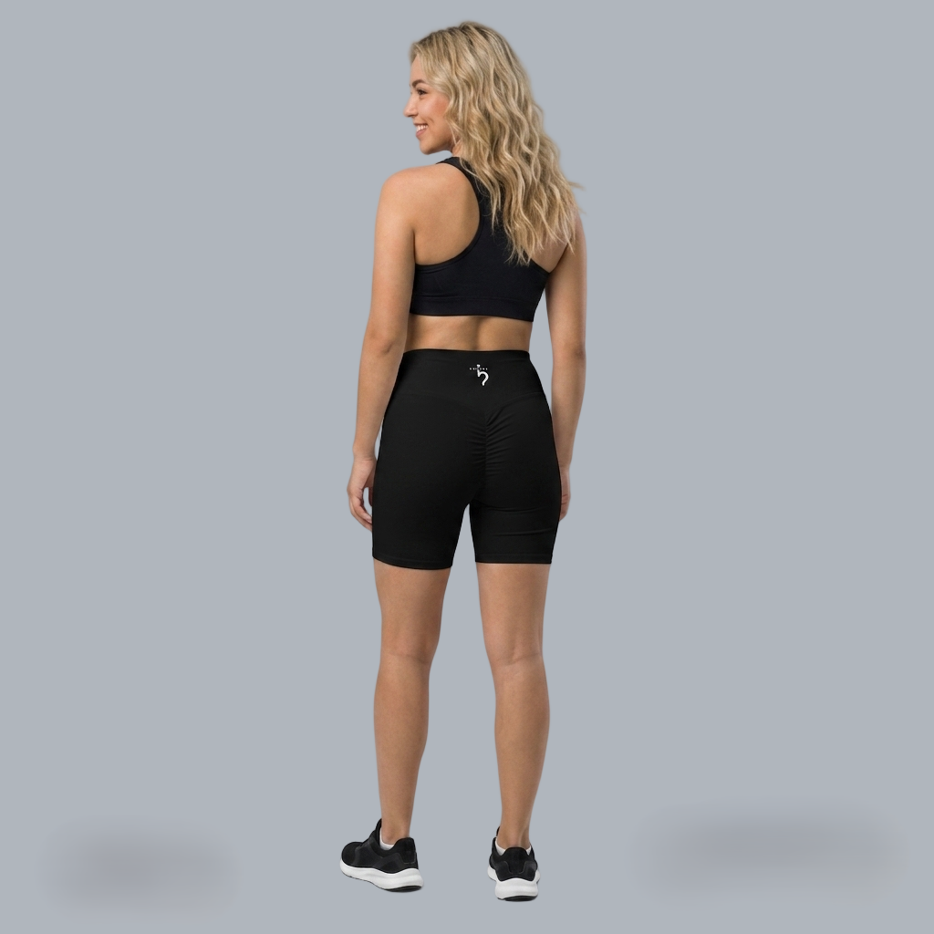 High-Waisted Blend Biker Shorts