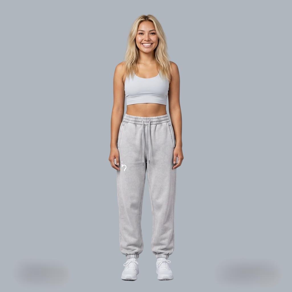 Unisex Washed Fleeced Jogger Sweatpants